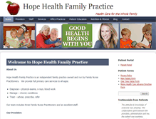 Tablet Screenshot of hopehealthfnp.com